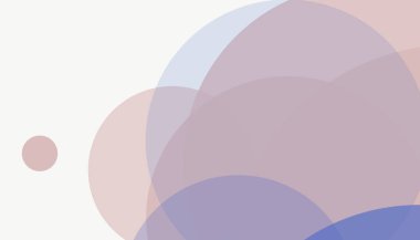 Beyaz arkaplan ile renkli, modern, soyut yuvarlak daireler.