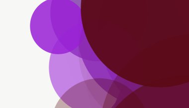 Beyaz arkaplan ile renkli, modern, soyut yuvarlak daireler.