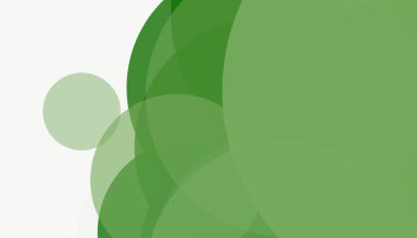 Beyaz arkaplan ile renkli, modern, soyut yuvarlak daireler.