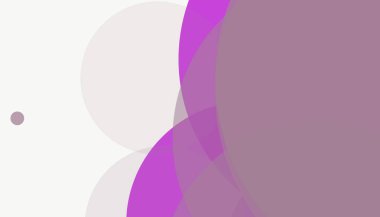 Beyaz arkaplan ile renkli, modern, soyut yuvarlak daireler.