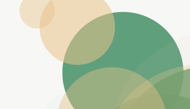 Beyaz arkaplan ile renkli, modern, soyut yuvarlak daireler.