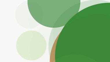 Beyaz arkaplan ile renkli, modern, soyut yuvarlak daireler.