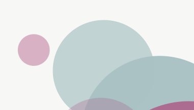 Beyaz arkaplan ile renkli, modern, soyut yuvarlak daireler.