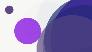 Beyaz arkaplan ile renkli, modern, soyut yuvarlak daireler.