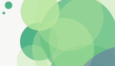 Beyaz arkaplan ile renkli, modern, soyut yuvarlak daireler.