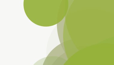 Beyaz arkaplan ile renkli, modern, soyut yuvarlak daireler.