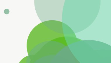 Beyaz arkaplan ile renkli, modern, soyut yuvarlak daireler.