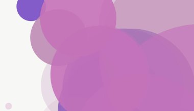 Beyaz arkaplan ile renkli, modern, soyut yuvarlak daireler.