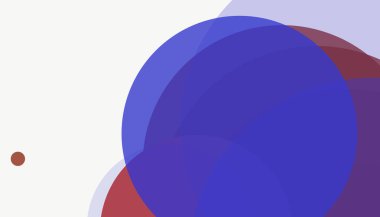 Beyaz arkaplan ile renkli, modern, soyut yuvarlak daireler.