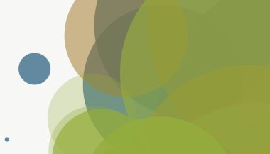 Beyaz arkaplan ile renkli, modern, soyut yuvarlak daireler.