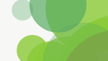 Beyaz arkaplan ile renkli, modern, soyut yuvarlak daireler.