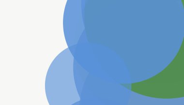 Beyaz arkaplanı olan basit, modern, soyut yuvarlak daireler.