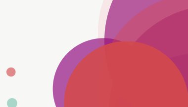 Beyaz arkaplanı olan basit, modern, soyut yuvarlak daireler.