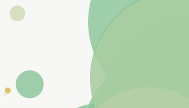 Beyaz arkaplanı olan basit, modern, soyut yuvarlak daireler.