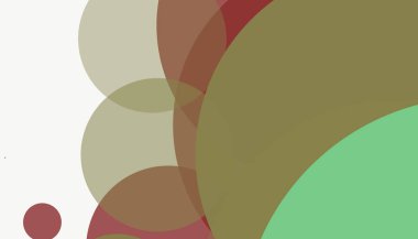 Beyaz arkaplanı olan basit, modern, soyut yuvarlak daireler.