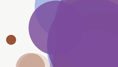 Beyaz arkaplanı olan basit, modern, soyut yuvarlak daireler.