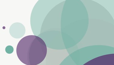 Beyaz arkaplanı olan basit, modern, soyut yuvarlak daireler.