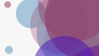 Beyaz arkaplanı olan basit, modern, soyut yuvarlak daireler.