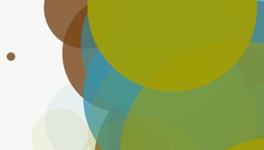 Beyaz arkaplanı olan basit, modern, soyut yuvarlak daireler.