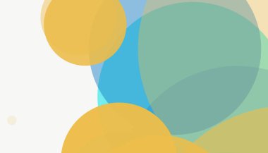 Beyaz arkaplanı olan basit, modern, soyut yuvarlak daireler.