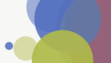 Beyaz arkaplanı olan basit, modern, soyut yuvarlak daireler.