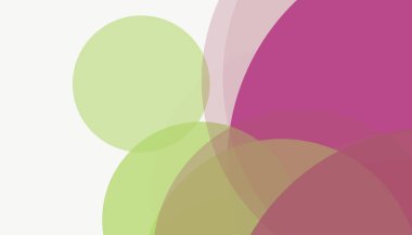 Beyaz arkaplanı olan basit, modern, soyut yuvarlak daireler.