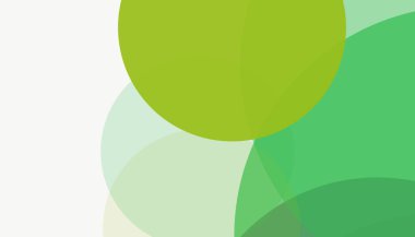 Beyaz arkaplanı olan basit, modern, soyut yuvarlak daireler.