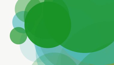 Beyaz arkaplanı olan basit, modern, soyut yuvarlak daireler.