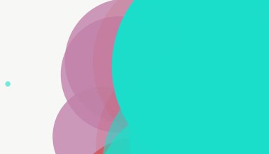 Beyaz arkaplanı olan basit, modern, soyut yuvarlak daireler.