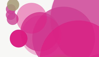 Beyaz arkaplanı olan basit, modern, soyut yuvarlak daireler.