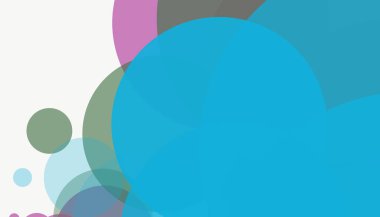 Beyaz arkaplanı olan basit, modern, soyut yuvarlak daireler.