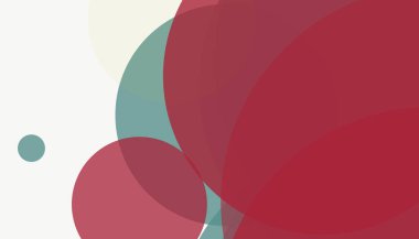 Beyaz arkaplanı olan basit, modern, soyut yuvarlak daireler.