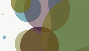 Beyaz arkaplanı olan basit, modern, soyut yuvarlak daireler.