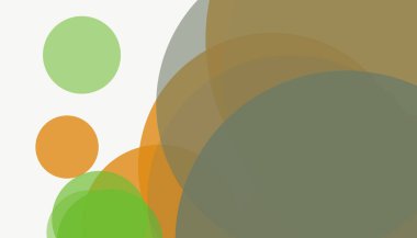 Beyaz arkaplanı olan basit, modern, soyut yuvarlak daireler.