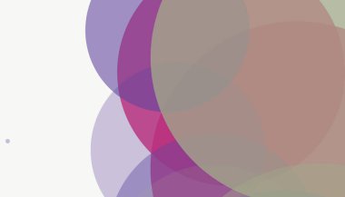 Beyaz arkaplanı olan basit, modern, soyut yuvarlak daireler.