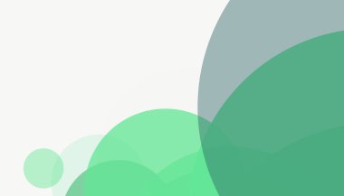 Beyaz arkaplanı olan basit, modern, soyut yuvarlak daireler.