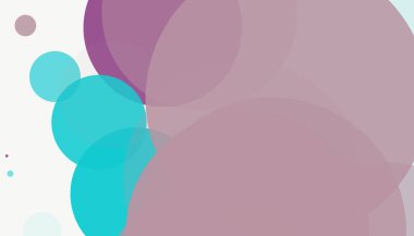 Beyaz arkaplanı olan basit, modern, soyut yuvarlak daireler.