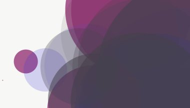 Beyaz arkaplanı olan basit, modern, soyut yuvarlak daireler.