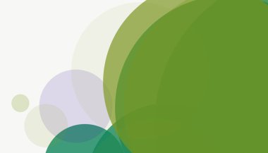 Beyaz arkaplanı olan basit, modern, soyut yuvarlak daireler.