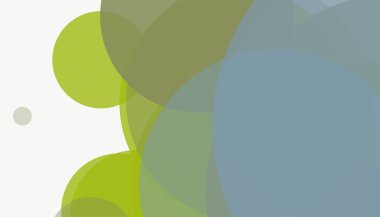 Beyaz arkaplanı olan basit, modern, soyut yuvarlak daireler.