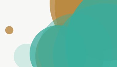 Beyaz arkaplanı olan basit, modern, soyut yuvarlak daireler.