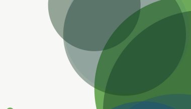 Beyaz arkaplanı olan basit, modern, soyut yuvarlak daireler.