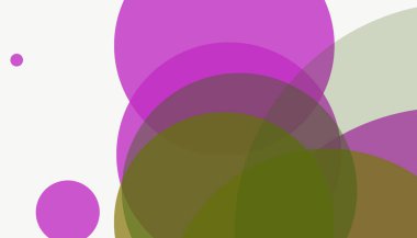 Beyaz arkaplanı olan basit, modern, soyut yuvarlak daireler.