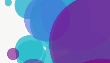 Beyaz arkaplanı olan basit, modern, soyut yuvarlak daireler.