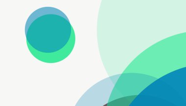 Beyaz arkaplanı olan basit, modern, soyut yuvarlak daireler.