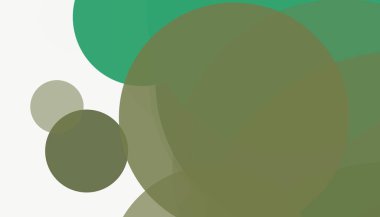 Beyaz arkaplanı olan basit, modern, soyut yuvarlak daireler.