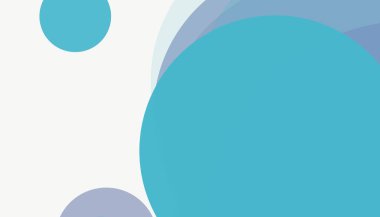 Beyaz arkaplanı olan basit, modern, soyut yuvarlak daireler.