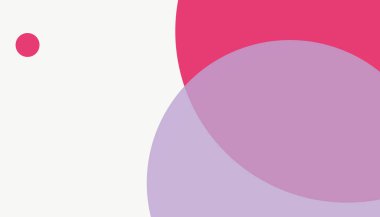 Beyaz arkaplanı olan basit, modern, soyut yuvarlak daireler.