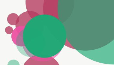 Beyaz arkaplanı olan basit, modern, soyut yuvarlak daireler.