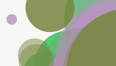 Beyaz arkaplanı olan basit, modern, soyut yuvarlak daireler.